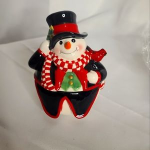 Fitz and Floyd Holiday Holly Jolly Snowman